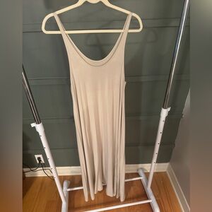 Alexander Wang Cream Tan Sleeveless Maxi Sundress